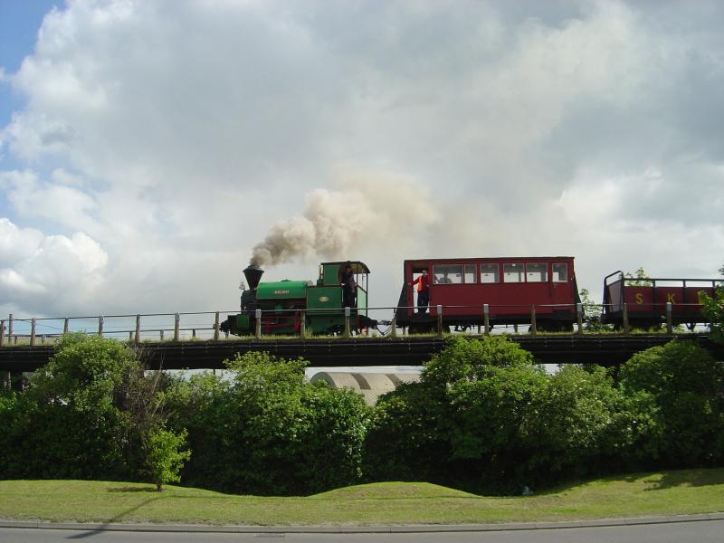 Classic Melior on the viaduct along the Sittingbourne & Kemsley Railway.
