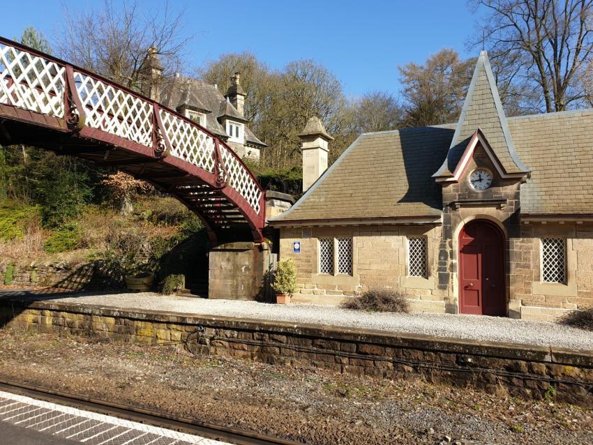 Cromwell Station along the Derwent Valley Line