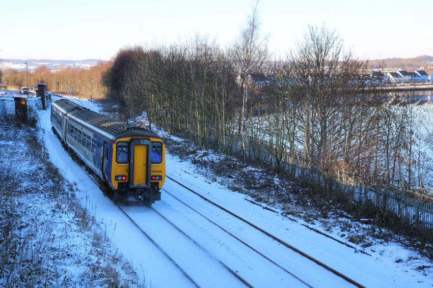 Tyne Valley Line in the snow