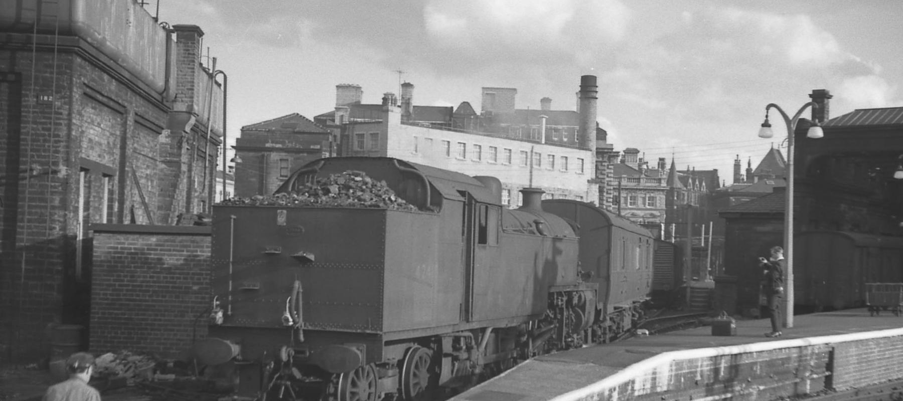 Locomotive in the sidings at Huddersfield Station