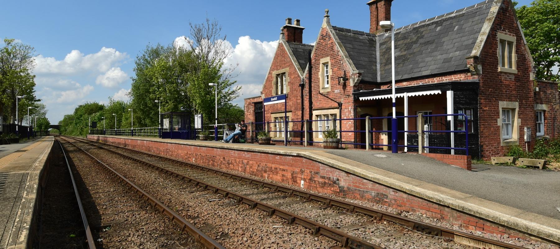 Goxhill Station along the Barton Line, Yorkshire