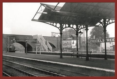 Old photograph of Elstree & Borehamwood Railway Station