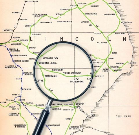 Lincolnshire Wolds Railway Map