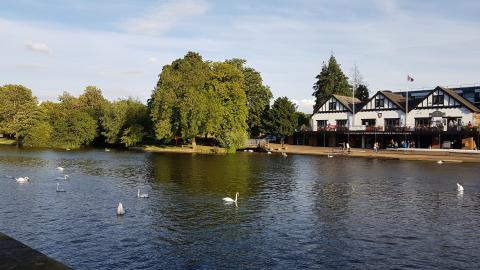 The River Great Ouse in historic Bedford