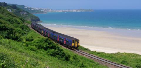 Train on the St Ives Bay Line