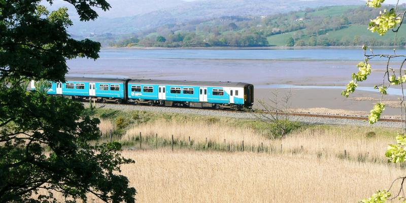 Train on the Conwy Valley Line