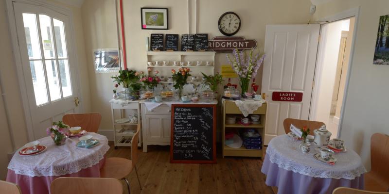Inside the Tea Rooms at Ridgemont Station, along the Marston Vale Line