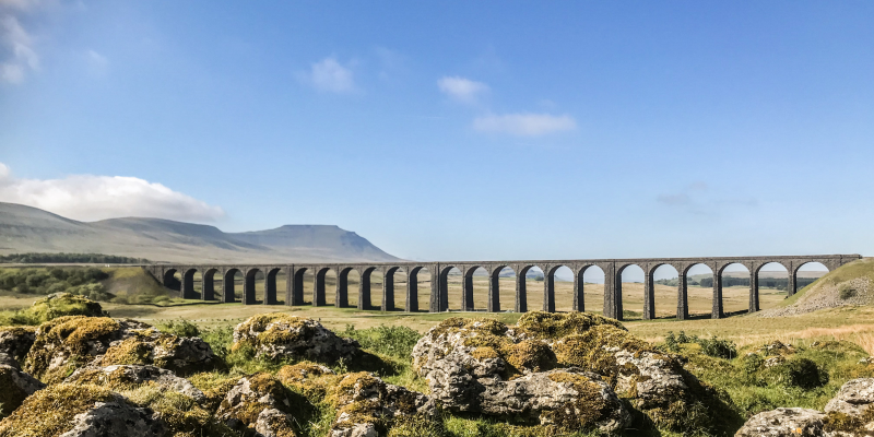 The impressive Yorkshire Dales and Ribblehead Viaduct