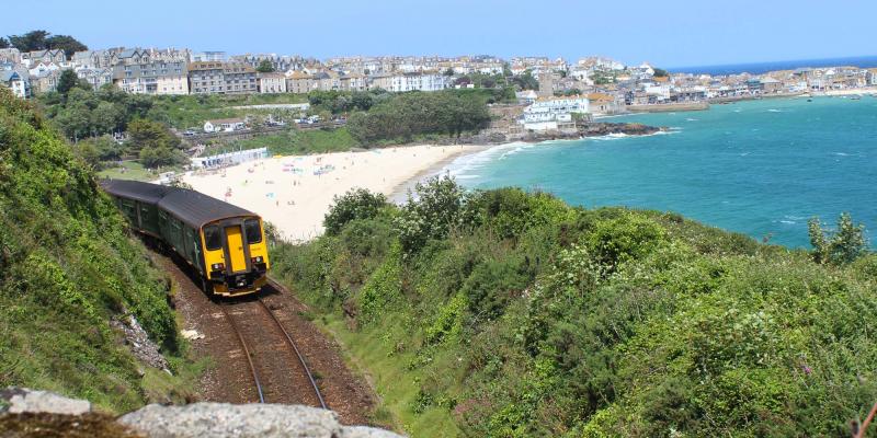 GWR train on the St Ives Bay Line